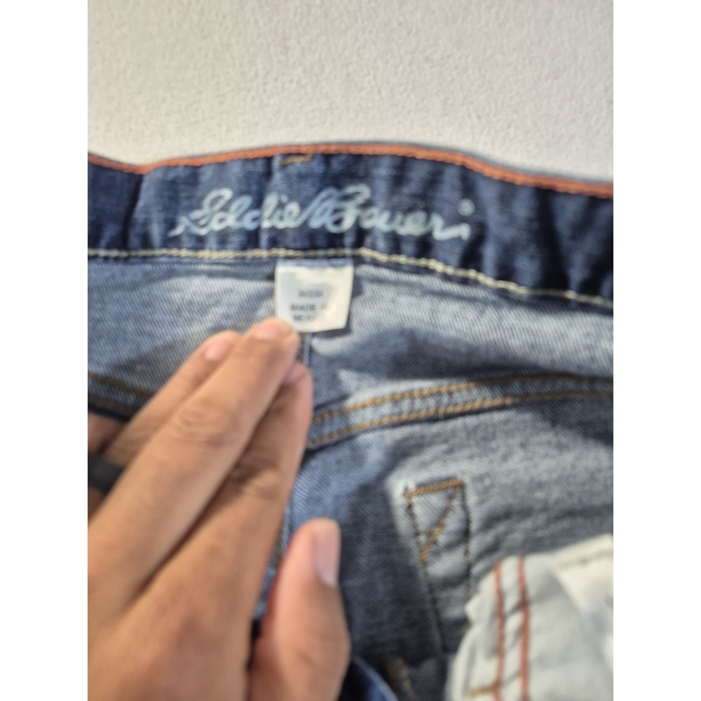 Eddie Bauer Men's Blue Jeans Size 34x32 Straight Leg Denim Pants Specially Dyed - Picture 6 of 9